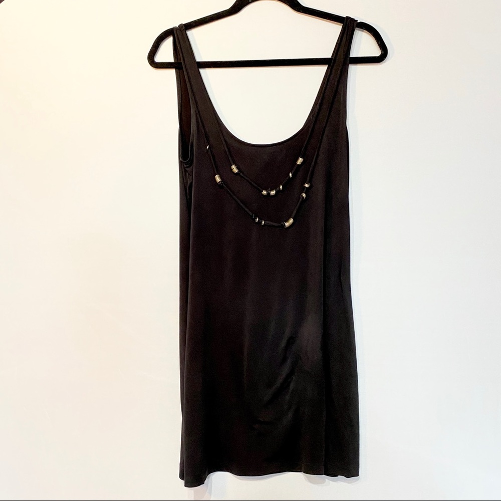 BCBG solid black dress
